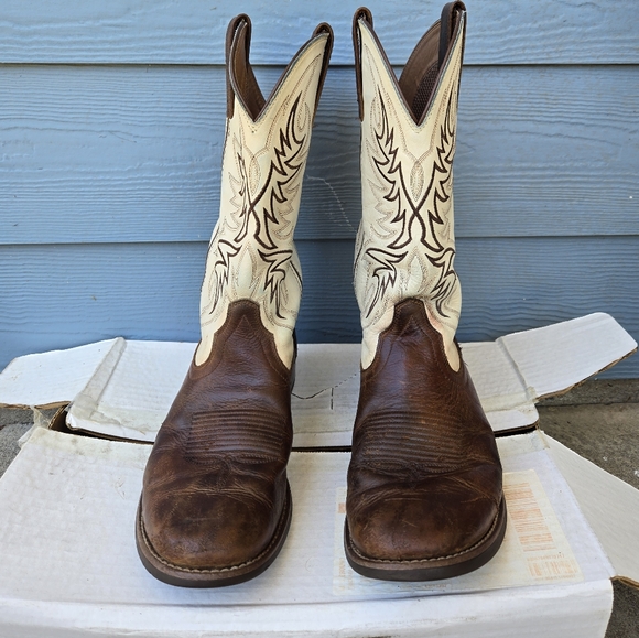 Ariat Men's Sport Horseman Leather Western Cowboy Boots Size 9.5 - Picture 2 of 8